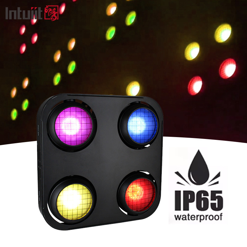 Ip65 400W Amber ấm áp màu trắng Led Cob khán giả đèn mù ngoài trời chống nước đèn mù 4 mắt
