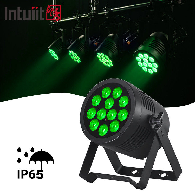 Đồng nhôm RGBWA UV LED Flat Par 12x20W Đèn DJ Par Can Dmx 512 Đèn rửa sân khấu Đèn cho nhà thờ
