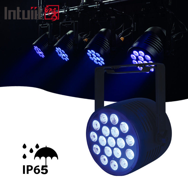 Ánh sáng chống nước cao sáng LED Par Light IP65 Led Rgbwauv 18 * 20w Outdoor Par DMX cho Công viên