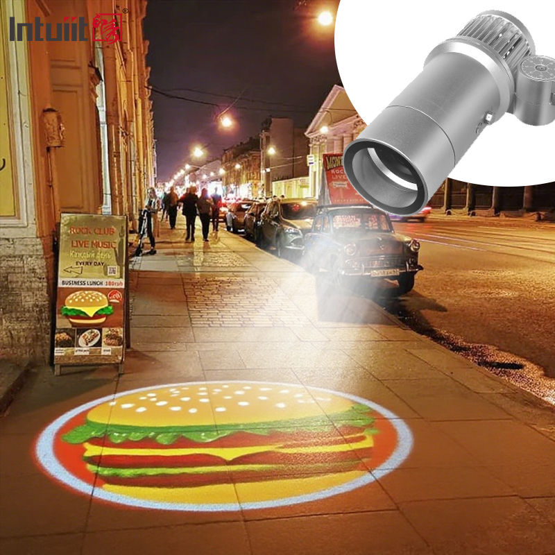 Đèn chiếu quảng cáo tùy chỉnh 60W Đèn chiếu nội thất ngoài trời xoay Hd Đèn chiếu logo LED