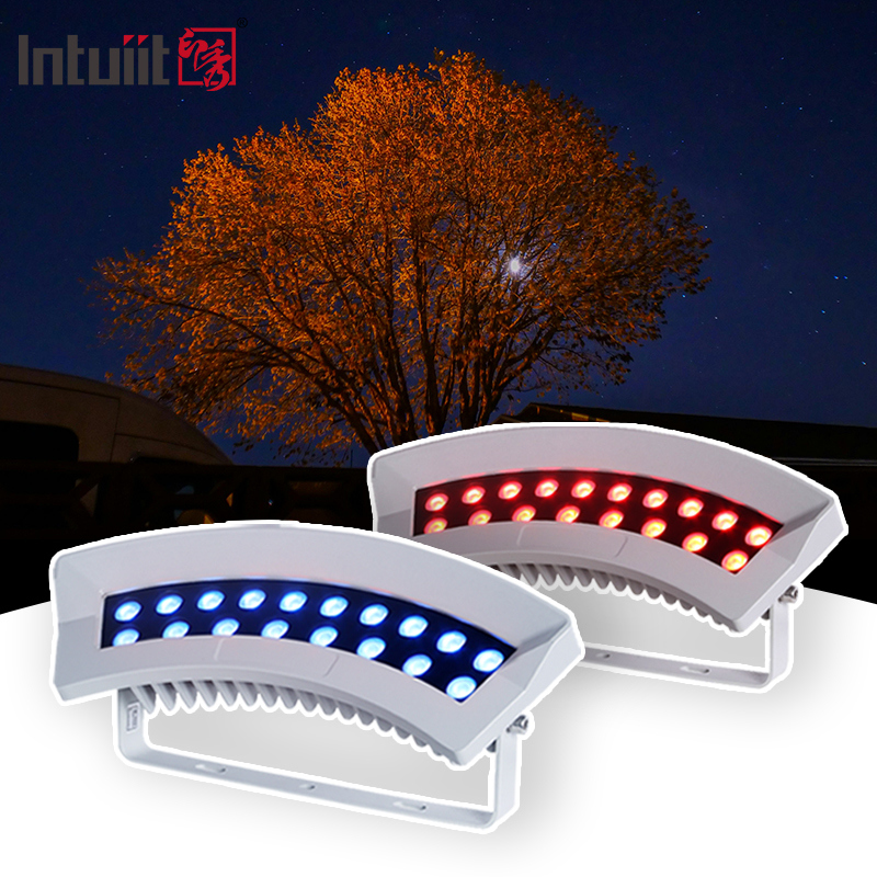 Professional RGBW LED Building Tree Flood Light Waterproof IP65 DMX512 đèn pha LED cho ánh sáng mặt tiền ngoài trời 36W