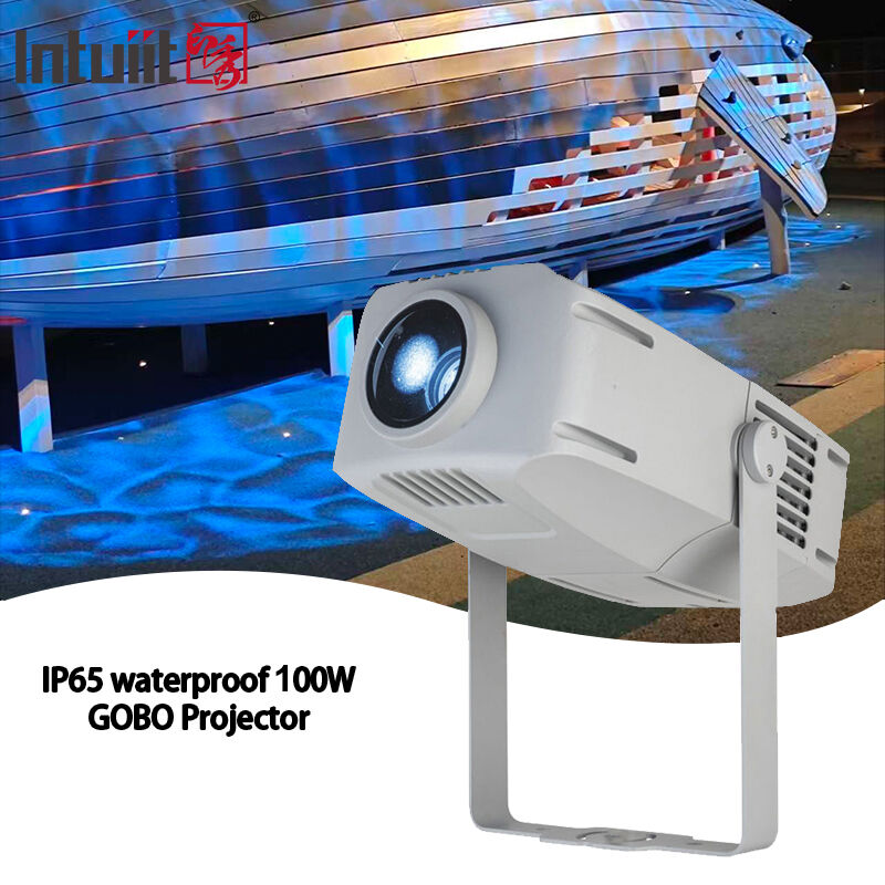 Đèn chiếu Gobo 100W Hiệu ứng nước IP65 Chống nước Đèn LED ngoài trời Hiệu ứng sóng nước Đèn chiếu Gobo Logo LED