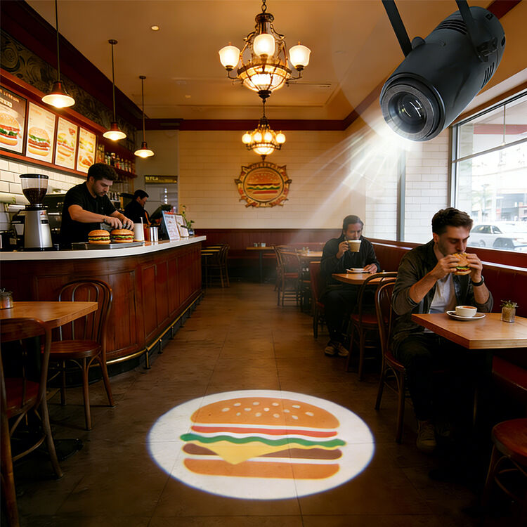 Gobo Projector Logo Thiết kế đèn LED 40W Đèn quảng cáo