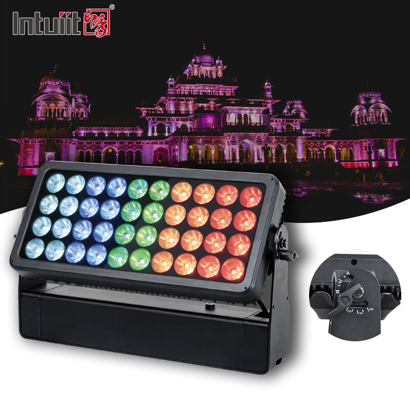 Đèn LED 40X10W RGBW 4 trong 1 Máy giặt tường ngoài trời chống nước Máy giặt tường cảnh quan Đèn đèn LED Đèn đèn chiếu sáng Máy giặt tường