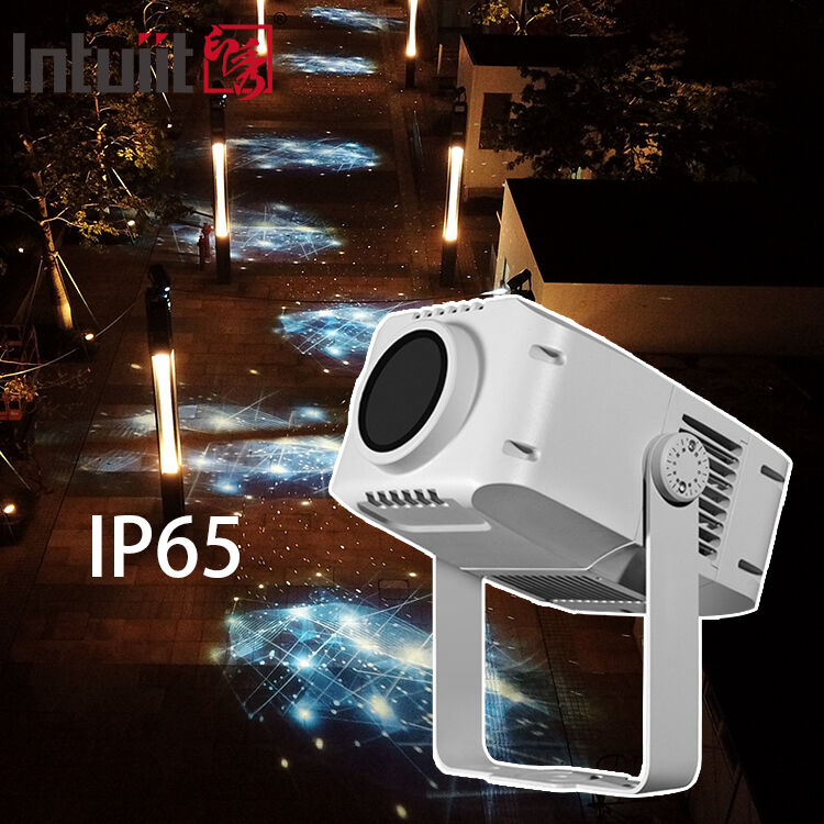 IP65 chống nước Rotating LED 100W Projector - Gobo Light hợp kim nhôm cho quảng cáo logo tùy chỉnh & thương hiệu ngoài trời