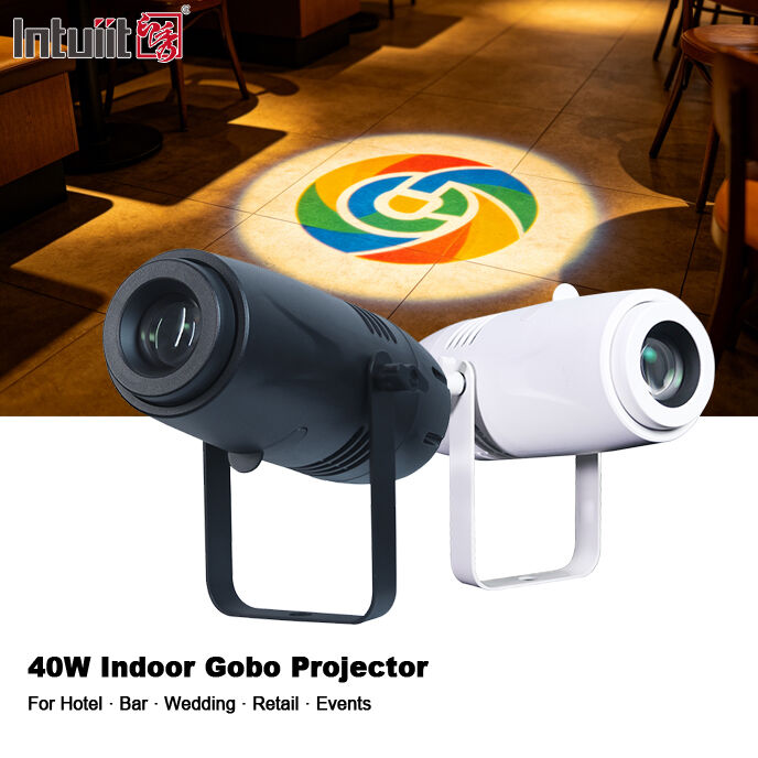 Máy chiếu quảng cáo độ nét cao LED 40W CE RoHs Máy chiếu logo Gobo
