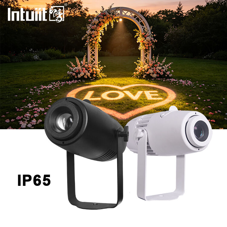 Customizable 60W LED Outdoor Projector Lamp Custom Logo Gobo Projector for Outside Advertising Business Event Wedding Decor