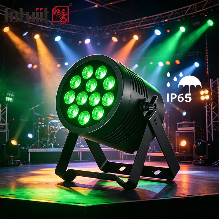 IP65 ngoài trời chống nước 12x20W RGBWA UV 6 trong 1 đèn LED Par Light chuyên nghiệp DMX DJ Đèn sân khấu rửa mặt Đèn lên cho buổi trình diễn đám cưới disco