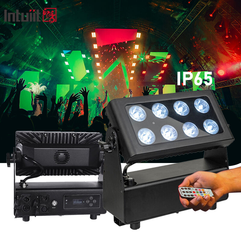 8x15W pin LED Flood Light ngoài trời không dây RGBW 4in1 sạc lại Uplight Par Luces LED para Fiestas DJ