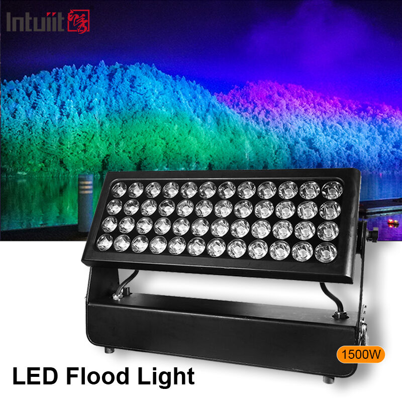 Đèn pha LED treo tường 4 trong 1 ngoài trời chuyên nghiệp IP65 chống nước 1500W RGBW để chiếu sáng cảnh quan thành phố kiến ​​trúc