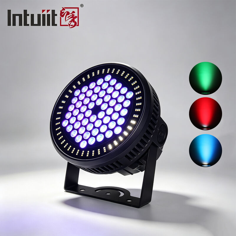 Bộ đèn LED PAR Can RGBW 4in1 IP65 60*12W chiếu sáng ngoài trời DMX512 cho sự kiện đám cưới, mặt tiền tòa nhà