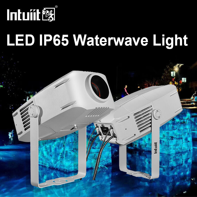 Máy chiếu hiệu ứng sóng nước ngoài IP65 RGBW LED, 60W đến 400W tùy chọn, DMX512, Đèn sóng chuyển động cho mặt tiền, khu vườn