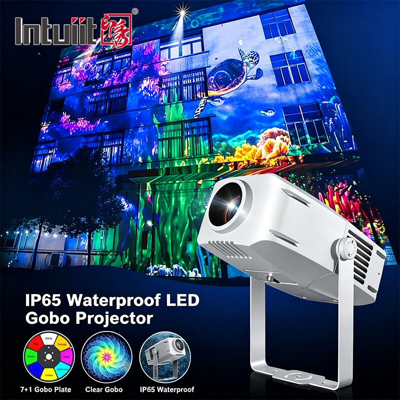 Máy chiếu Logo LED Gobo 400W IP65 Ngoài trời DMX512 Đèn mẫu tùy chỉnh cho Tòa nhà, Quảng cáo & Sự kiện