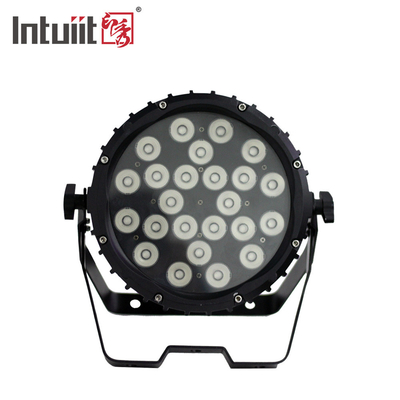 IP65 Chống nước Led Flat Par Light 24 * 3W Rgbw Stage LED DMX Par Light