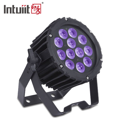 Thiết bị 12 * Tri 3W RGB LED Par Can Light Điều khiển từ xa IR để trang trí sân khấu đám cưới
