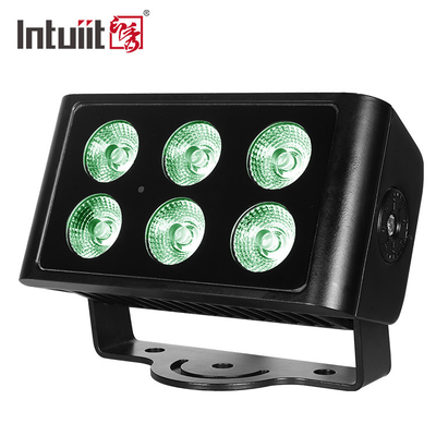 Đèn lũ sân khấu LED ngoài trời 6 Cái * 5W RGBW Máy giặt treo tường LED 4 trong 1 Điều khiển DMX