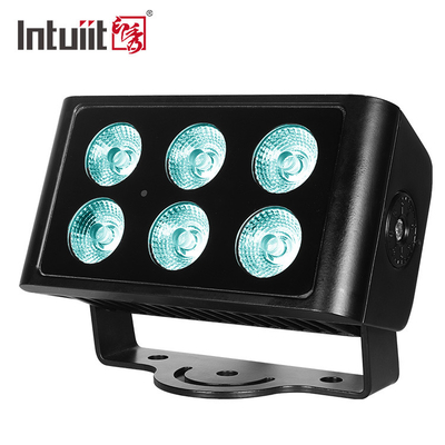 Đèn LED rửa tường 6X5W DMX RGBW cho dự án Chiếu sáng màu tòa nhà thành phố ngoài trời không thấm nước