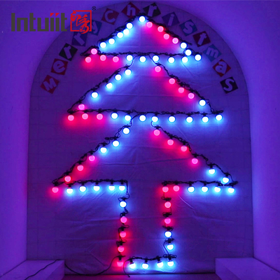 15m 20 Pixels Sân khấu ngoài trời Đèn Led RGB Đèn dây chống nước để trang trí
