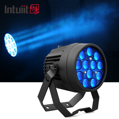 Trong nhà 12x10W RGBW LED Par Can Stage Light IP65 DJ LED zoom Par Light