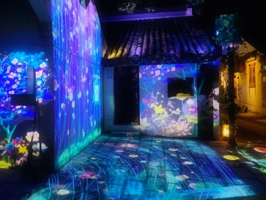 Dự án chiếu sáng thành phố ngoài trời chống nước Led Gobo Light chuyên nghiệp cho thị trường du lịch văn hóa Công viên giải trí