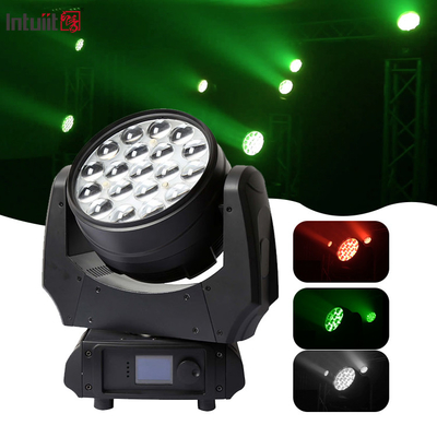 Zoom Di chuyển đèn LED rửa 19x10w 4 trong 1 Gobo Projector Rgbw đèn pha Party Stage Lighting Effects Bar Night Club Disco