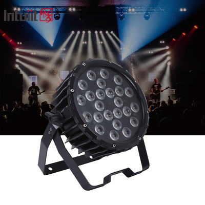 Ánh sáng sân khấu chuyên nghiệp 82W RGB 24 * Tri-3W Indoor DMX512 Slim Flat Led Par Light
