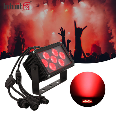 7x3W RGB LED ngoài trời chống nước IP66 kiến trúc chiếu đèn pha Mặt tiền ánh sáng