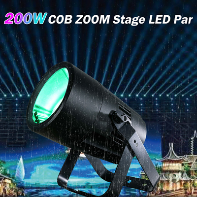 IP65 DMX Led Cob 200w Par Đèn ngoài trời đèn Giáng sinh RGBW