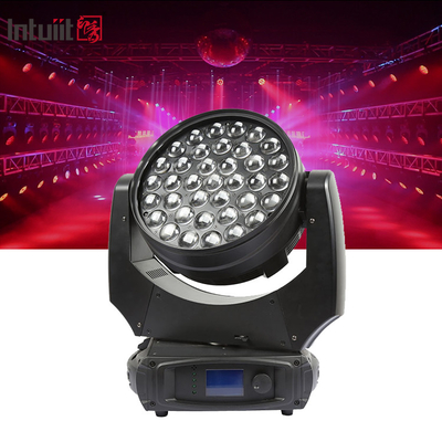 37x10W RGBW 4in1 Đèn sân khấu Led Wash DMX Đèn DJ chuyên nghiệp 370W Zoom Đèn chuyển động cho bữa tiệc