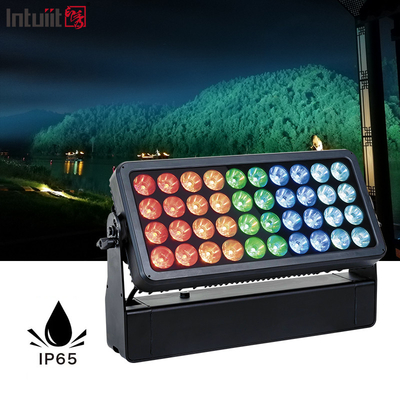 40x10W RGBW Đèn phòng tắm tường chống nước Đèn xây dựng LED Đèn lũ IP65 Đèn sân khấu thành phố màu cho nhà thờ