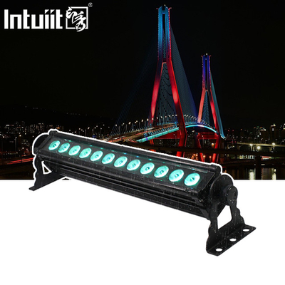 Ánh sáng cảnh quan ngoài trời chống thấm LED Máy giặt tường DMX 12X3W RGB Đèn tuyến đường tường