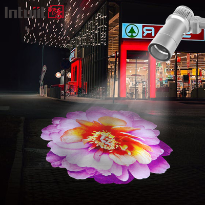 LED 60W ngoài trời chống nước Logo Gobo Projector Rotating Logo Projection Led Gobo Projector
