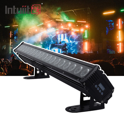 18x8W dẫn tường máy giặt ngoài trời đèn thanh 4in1 với đèn dmx512 cho tòa nhà bên ngoài