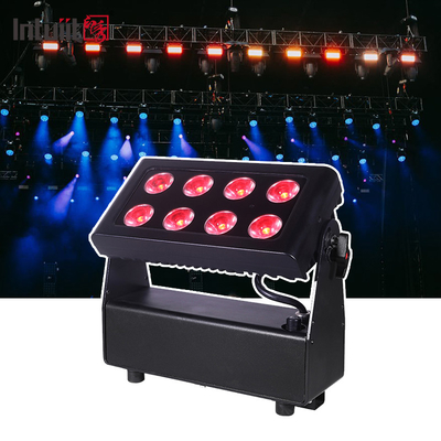 8x15w RGBW DMX512 IP65 Kiểm soát nước DJ Wedding Stage Thành phố màu tường máy giặt ngoài trời đèn LED nước