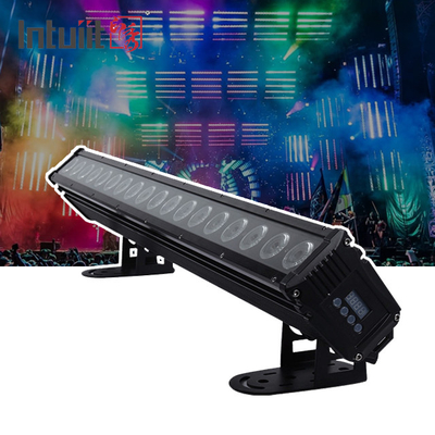 18x8W DMX512 RGBW 4 trong 1 Máy rửa tường đèn LED ngoài trời Đèn tuyến tính Để chiếu sáng sân khấu tiệc