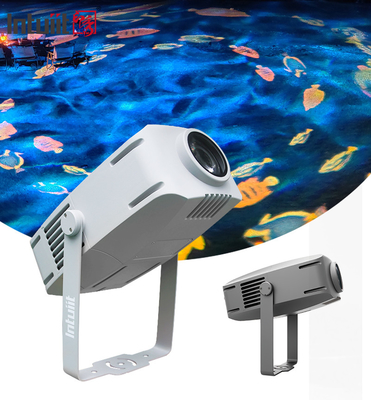 200watt ngoài trời chống nước Gobo sóng nước màu xanh dương động sóng hiệu ứng sân khấu Logo Gobo đèn LED máy chiếu