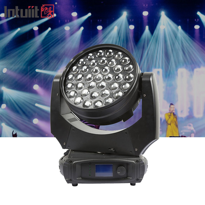 Led rửa 37pcs 10w rgbw zoom 37x10 dẫn di chuyển đầu zoom rửa di chuyển đầu dj disco sự kiện chiếu sáng sân khấu