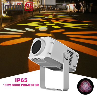 Ngoài trời chống thấm 100W LED Custom Logo Projector Light Rotary Image Customized quảng cáo Gobo Projector