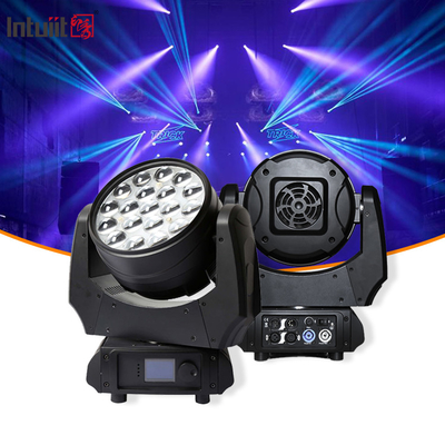 Đèn đầu di chuyển 19x15W Zoom DJ Đèn RGBW Đèn LED Áo rửa Đèn hiệu ứng Đèn sân khấu Cho hoạt động Rave Sự kiện disco Show KTV
