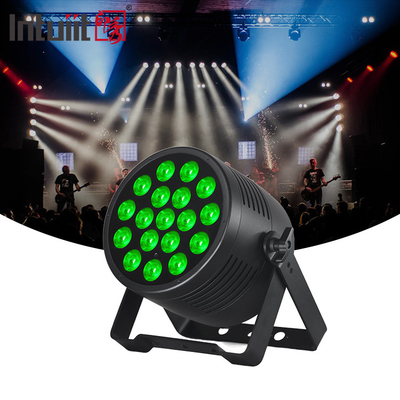 DJ Ánh sáng 18PCS 20W 6in1 RGBWA-UV phẳng par ngoài trời Rửa đèn chiếu sáng IP65 18X20W LED không thấm