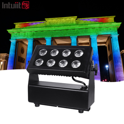 IP65 chống nước 8x10w pin không dây Điện Par Uplight Dmx Stage Led Wall Washer Light