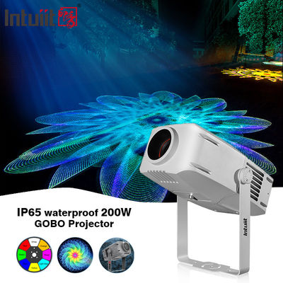 200W Gobo Projector ngoài trời Ip65 Độ sáng Quảng cáo LED logo Đèn Gobo Projector Kho quảng cáo Đèn
