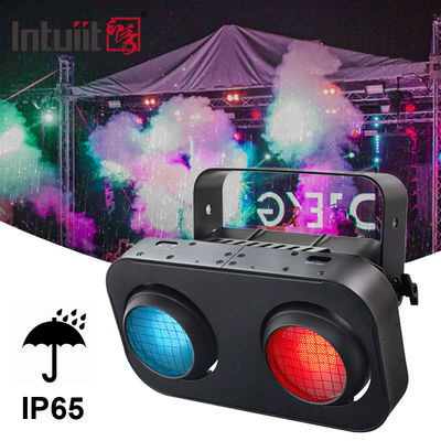 2-Eye IP65 Đen trắng ấm áp / Amber / RGB 200W LED Audience COB Blinder Light cho DJ Concert Event Theatre Stage Lighting
