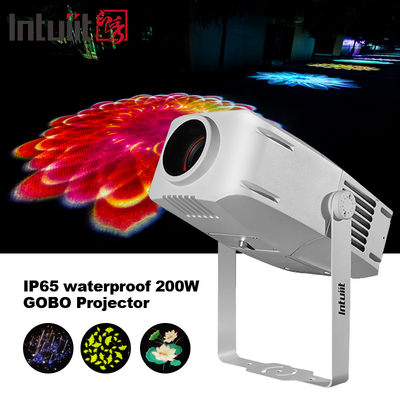 IP65 ngoài trời chống nước Led 200W Gobo hiệu ứng ánh sáng màu sắc Logo Projector Công viên đèn LED