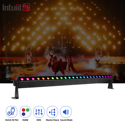 Đèn LED BAR DMX 24x2W RGBW 4IN1 Đèn sân khấu LED Dmx512 Rửa tường Sử dụng trong nhà Đèn DJ Disco