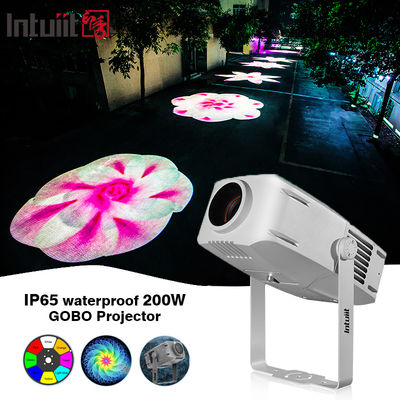 Ngoài trời chống nước 200W Rotating Gobo Projector Custom Led Quảng cáo hình ảnh biển hiệu Đường chiếu đèn logo xa