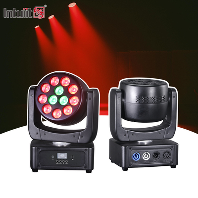 Đèn chuyển động 12 * 8W Đèn sân khấu LED Đèn DJ RGBW Đèn DMX 512 Tiến hành âm thanh cho sự kiện Tiệc cưới Nhà thờ Live Band Show