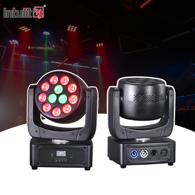Thiết bị chiếu sáng sân khấu DMX Beam RGBW 12x8w Led Wash Moving Head Light