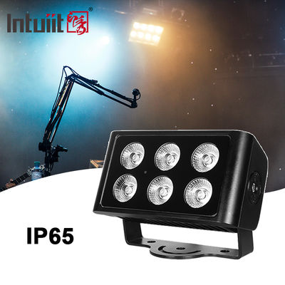 6x5W ngoài trời IP65 Phía DMX RGBW đèn LED Đèn lũ cho tòa nhà Mặt tiền đèn LED đèn chiếu sáng máy giặt tường