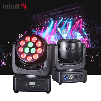 12x8W RGBW LED Di chuyển đầu rửa sân khấu Đèn Disco Party Beam Effect DMX Control cho công viên giải trí đêm